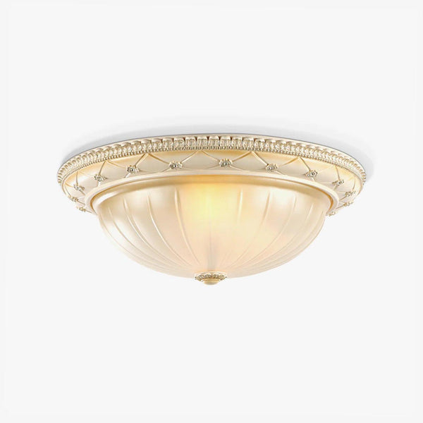 Cerlin Elegance Vintage Resin Glass Flush Ceiling Light