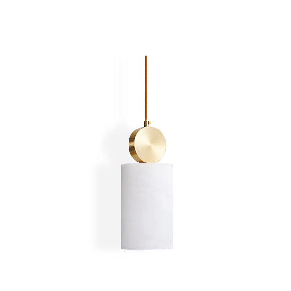 Etruscan Pendant Light Alabaster & Brass