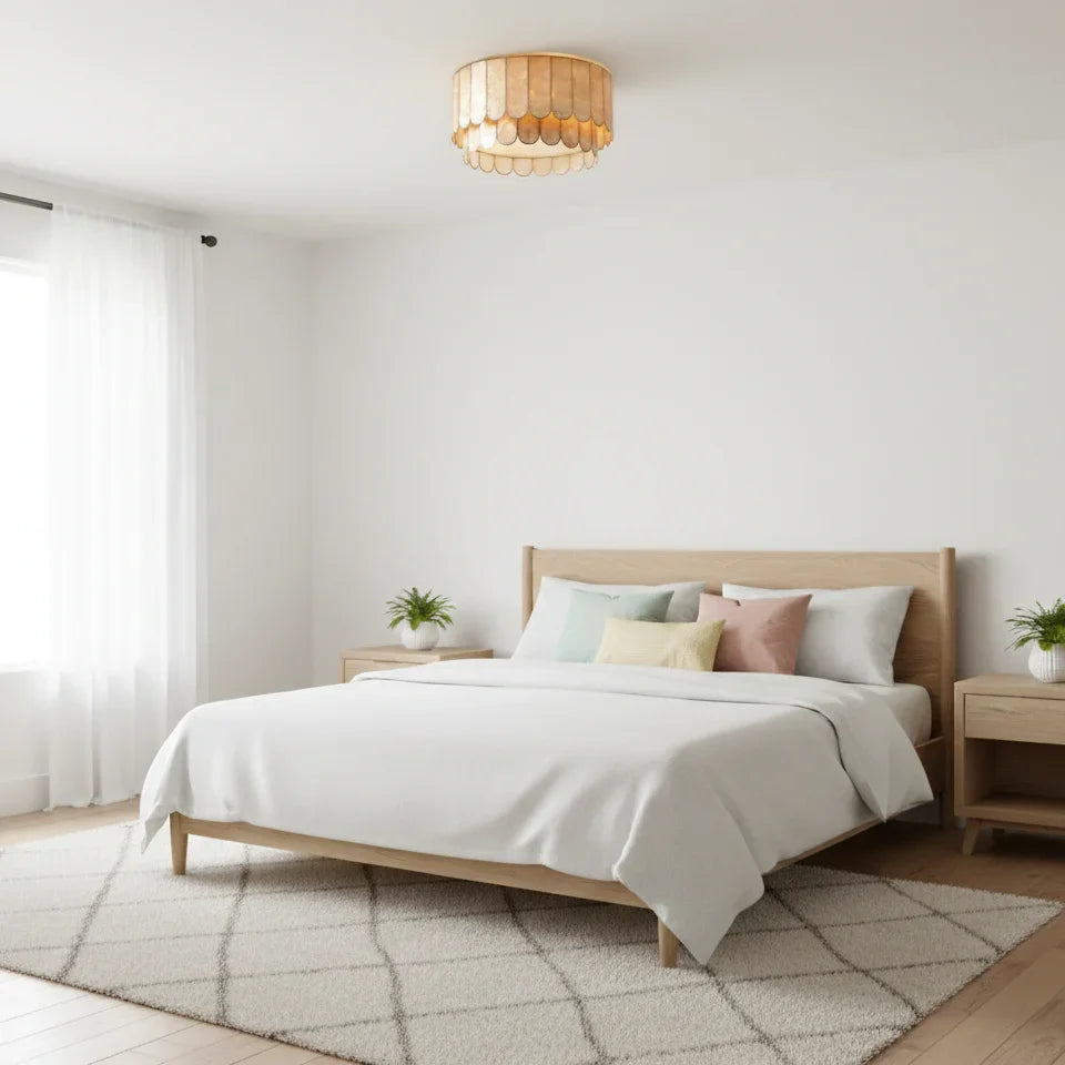 Faceted Shell Bloom Ceiling Light