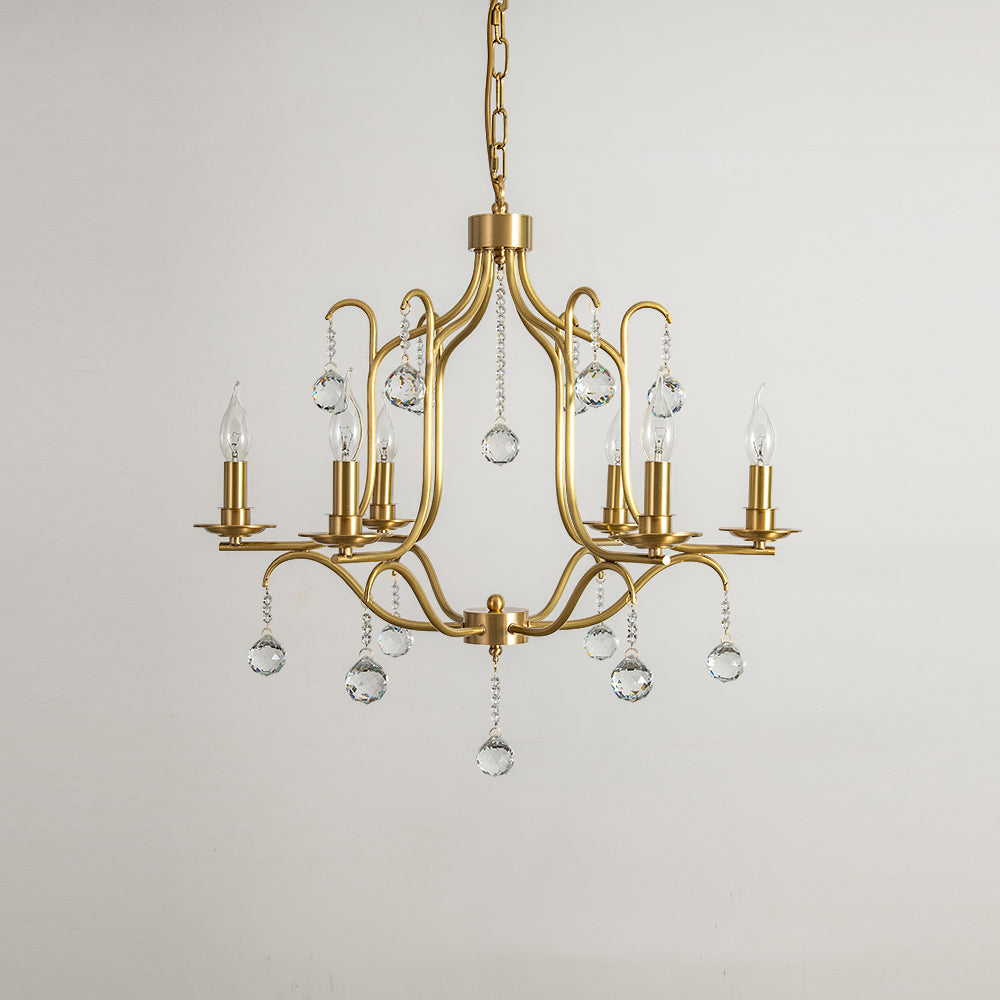 Ulliria Postmodern Luxury Brass Crystal Chandelier