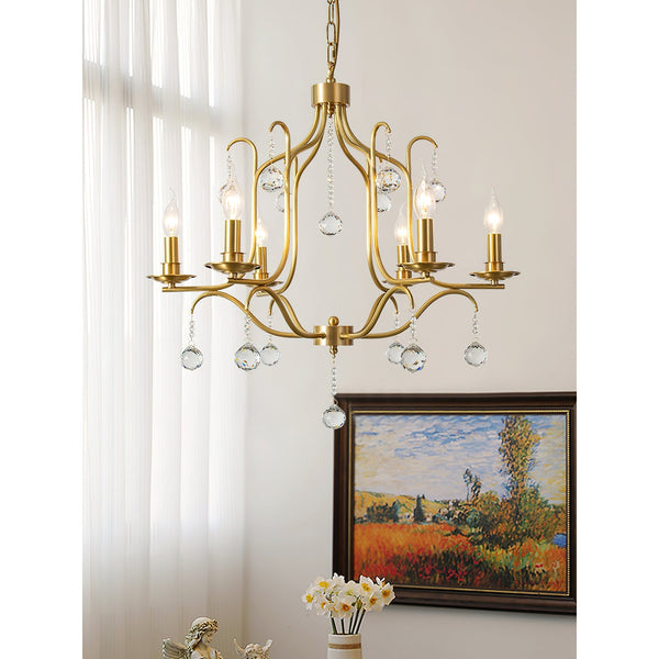 Ulliria Postmodern Luxury Brass Crystal Chandelier