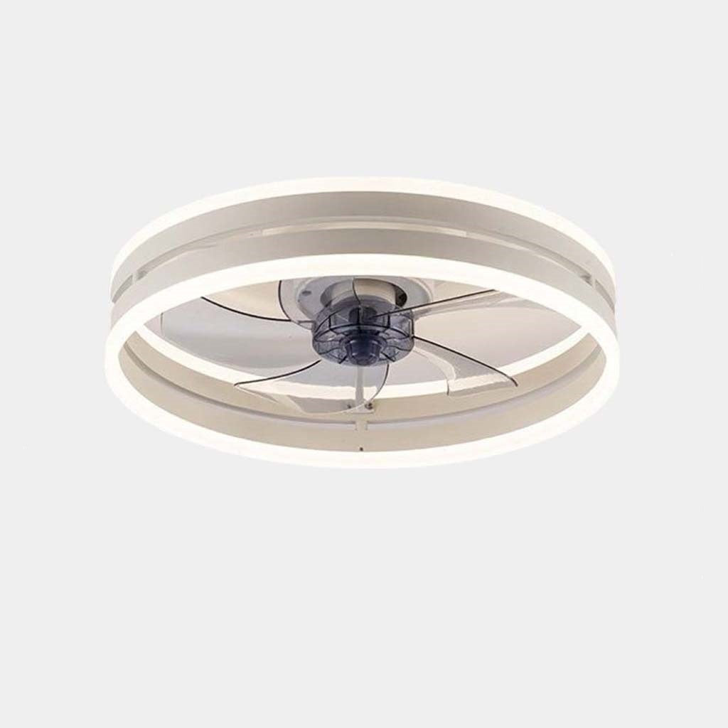 Fandelier Ceiling Fan with Light Minimalist Round LED
