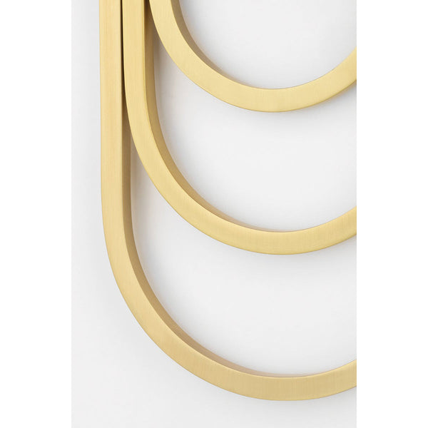 Evelaris Brass Fabric Wall Lamp