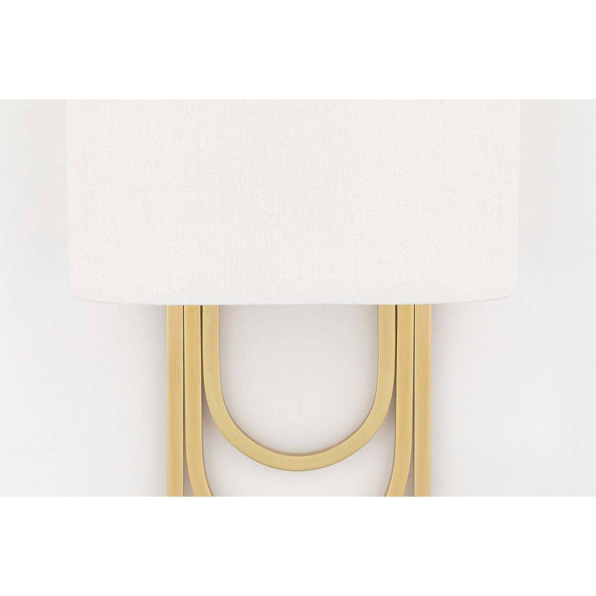 Evelaris Brass Fabric Wall Lamp