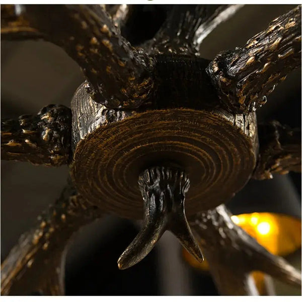 Faux Elk Antler Chandelier