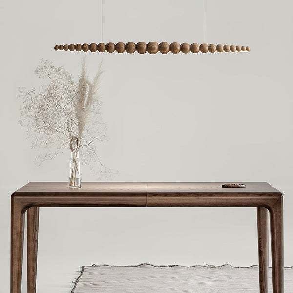 Favon Beaded Wooden Chandelier