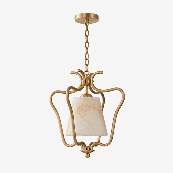 Filigree Alabaster Lantern Pendant Lamp