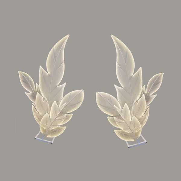 LED Floor Lamp Cloth Maple Leaves for Wedding, Two Pieces