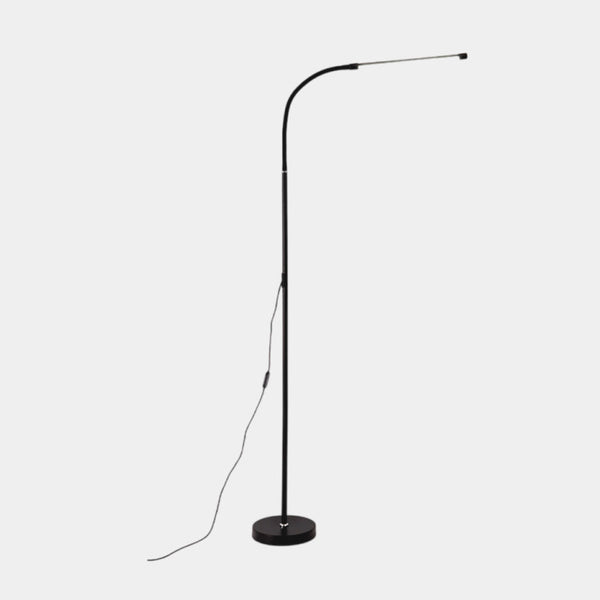 Floor Lamp Minimalist Slim LED Dimmable for Study, Black