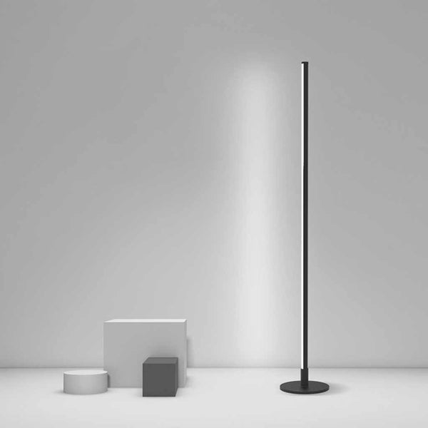 Floor Lamp Minimalist Slim Linear Dimmable LED, Black / White