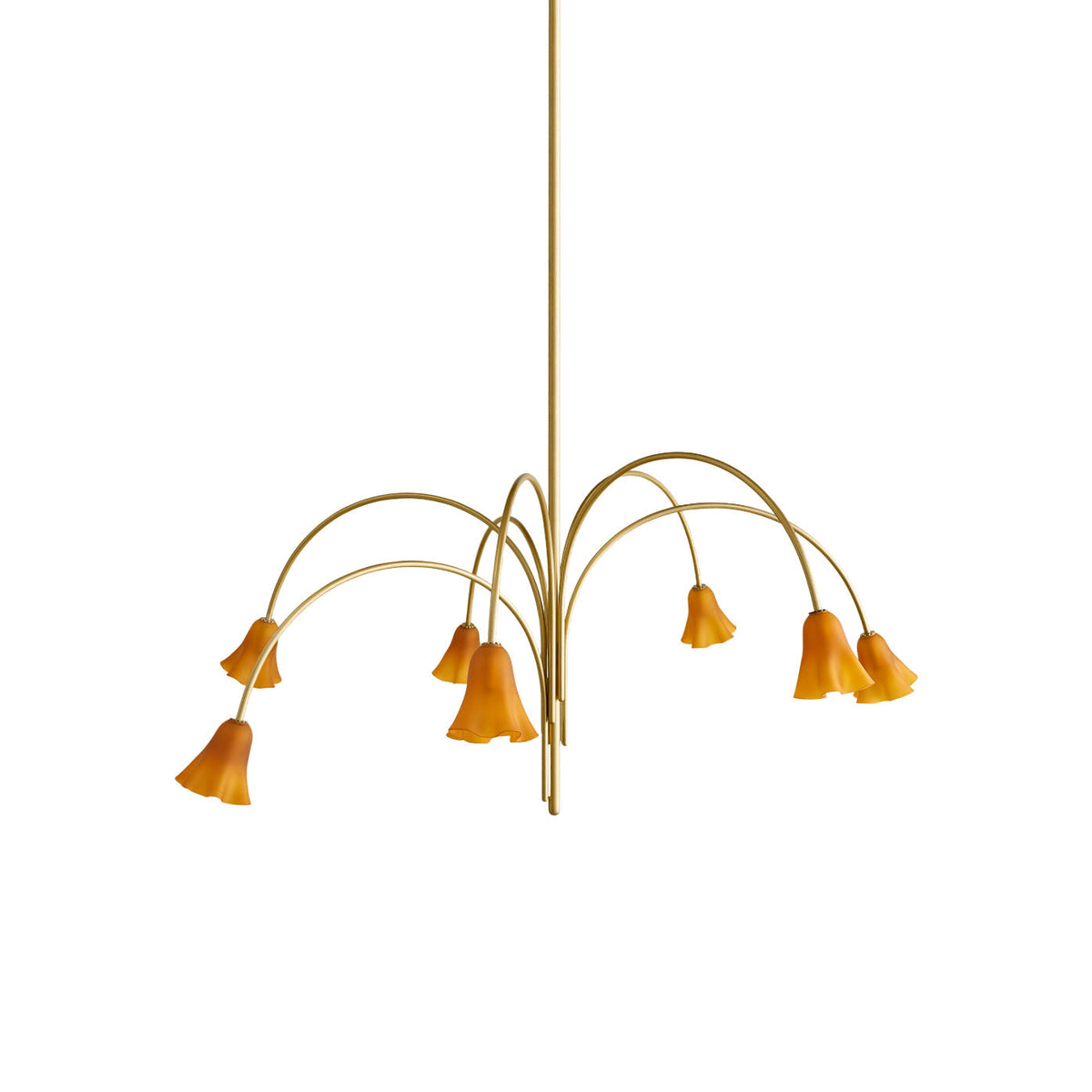 Aurmiros Brass Glass Chandelier