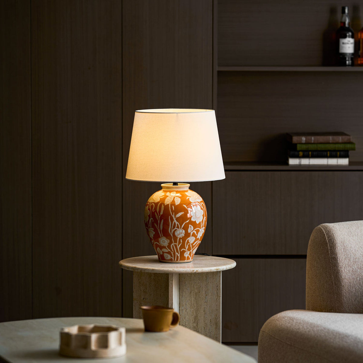 Floral Ceramic Table Lamp