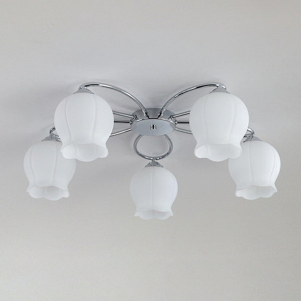 Floral Glass Ceiling Lamp