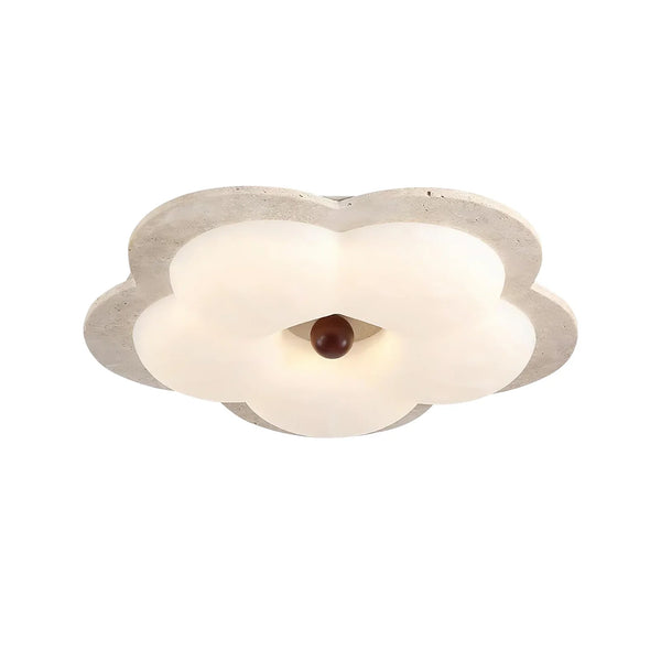 Flower Travertine Lumi Ceiling Light