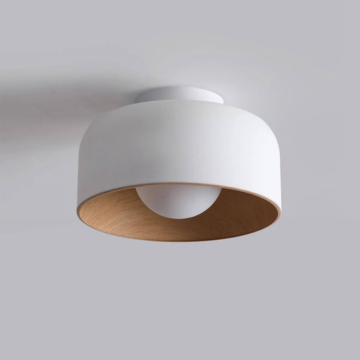 Wabi Sabi Woodgrain Metal Entryway Ceiling Light