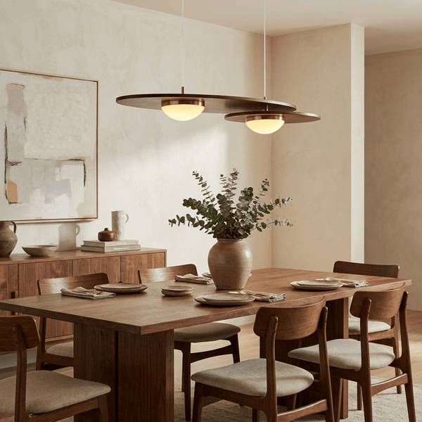 Forma Walnut Linear Pendant Lamp