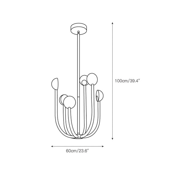Ortalara Black Chandelier