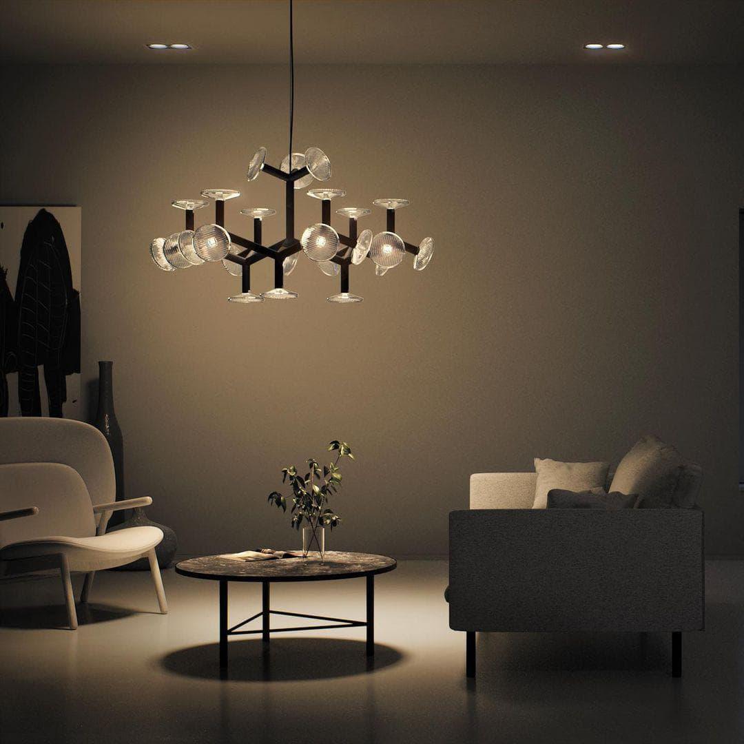 Fractal Chandelier | Modern Balck Chandelier