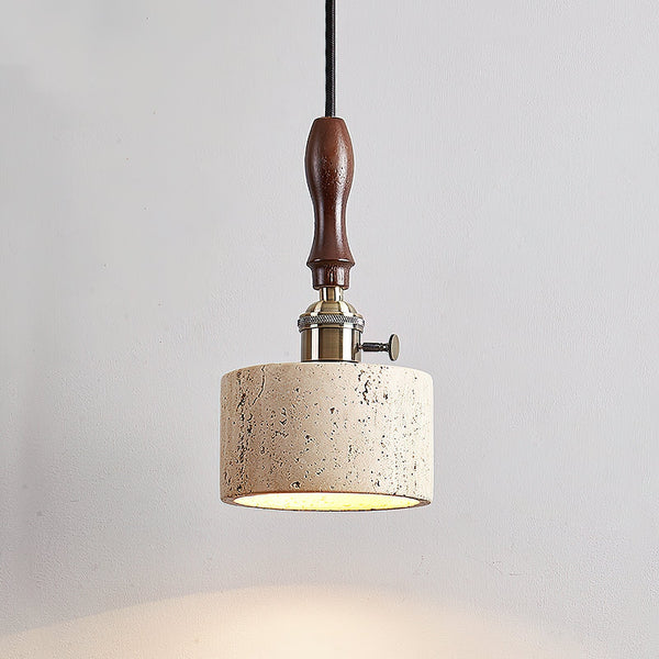 Sycaran Walnut Travertine Pendant Lamp