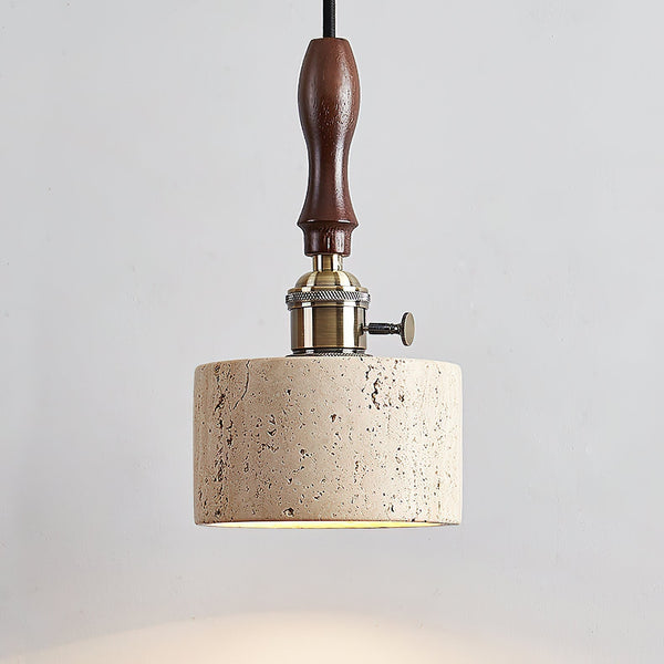 Sycaran Walnut Travertine Pendant Lamp