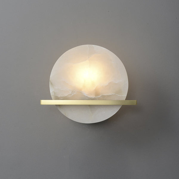 Frosted Echo Alabaster Wall Lamp