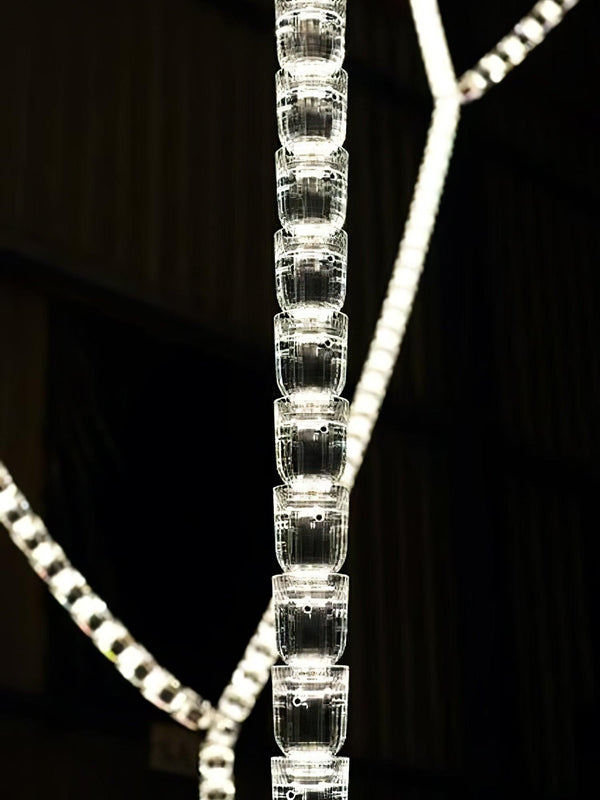 The Gabriel Spiral LED Chandelier | Custom Size & Made-to-Order Lighting for Luxury Residences & Commercial Spaces