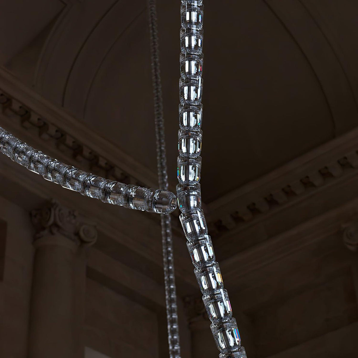 Elyireon Crystal Cascade Chandelier