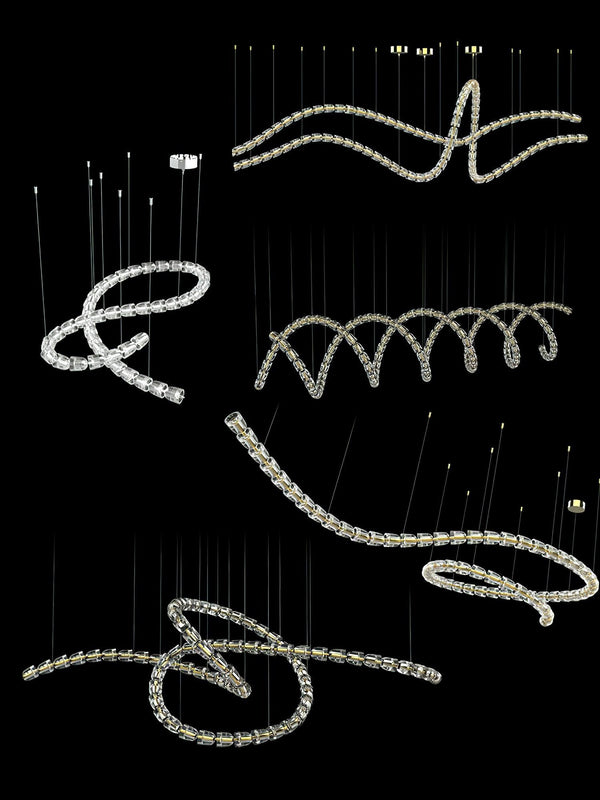 Gabriel Wave LED Chandelier