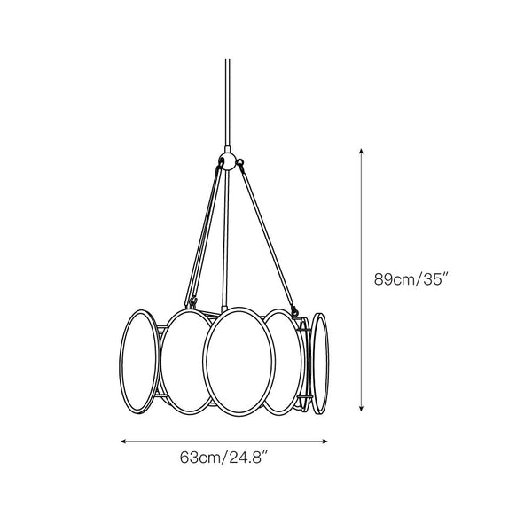 Avdorira Glass Chandelier