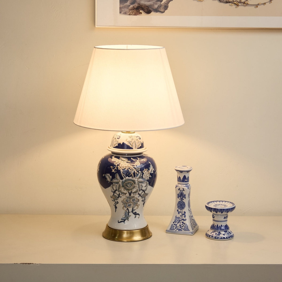 Gilt Accented Table Lamp