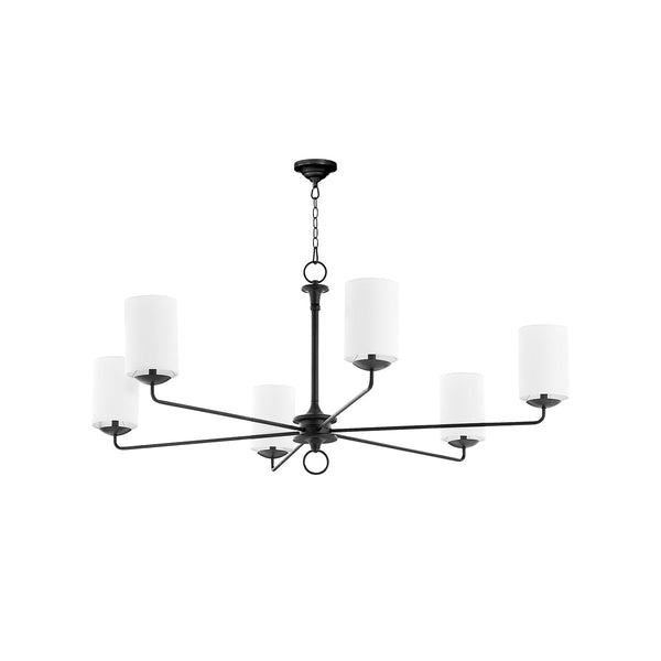 Olthean Vintage Industrial Brass Fabric Chandelier