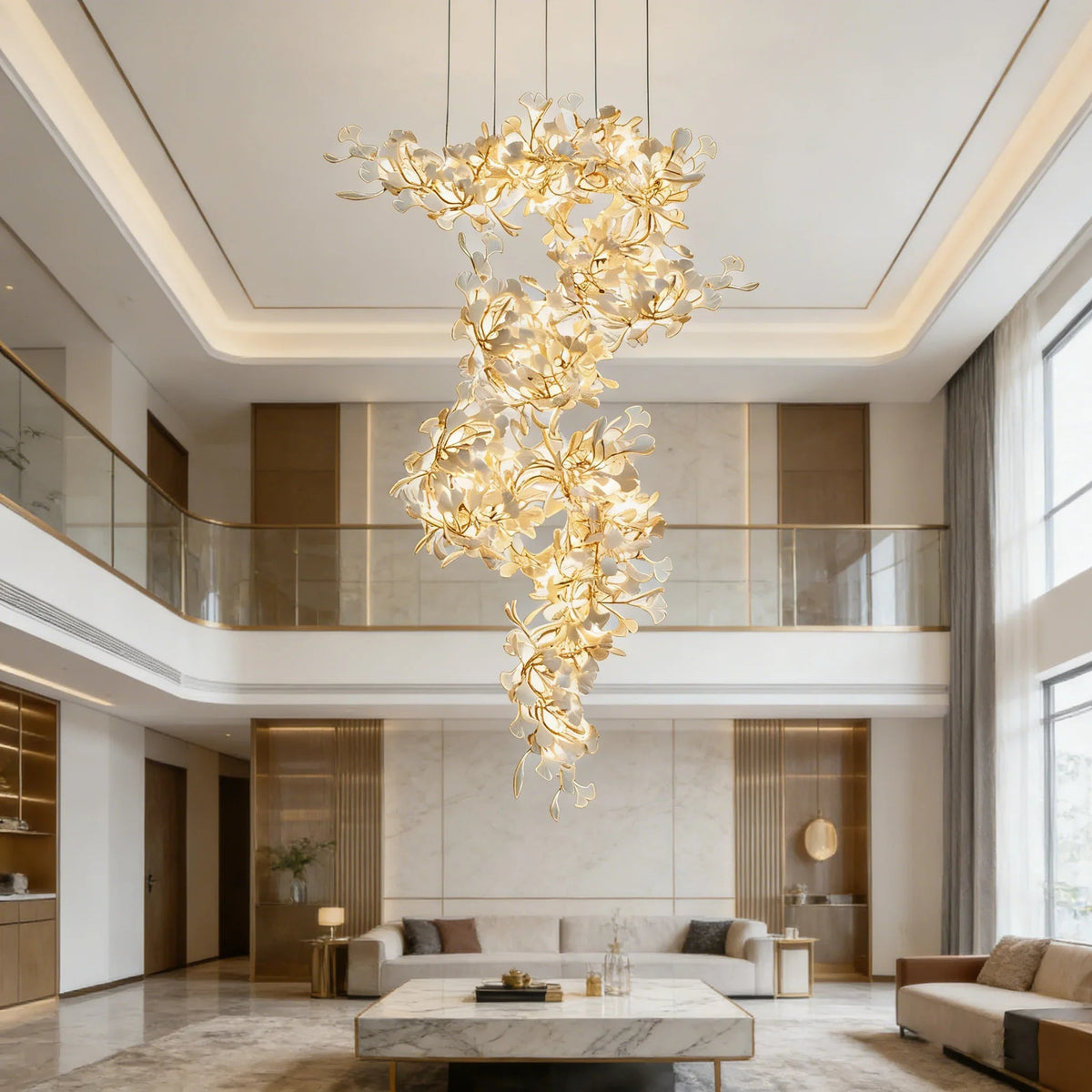 Gingko Vortex Chandelier