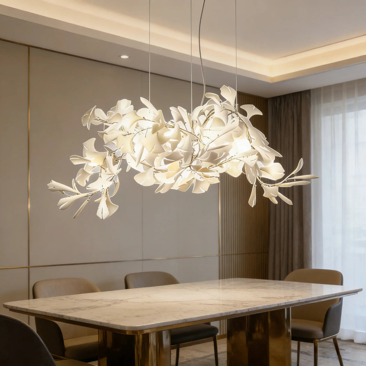 Gingko Ceramic Chandelier G