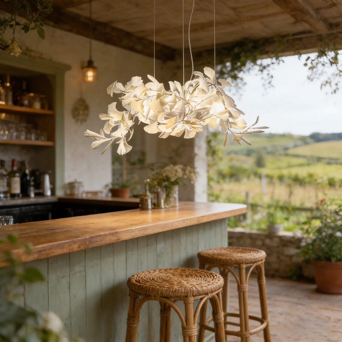 Gingko Ceramic Chandelier G