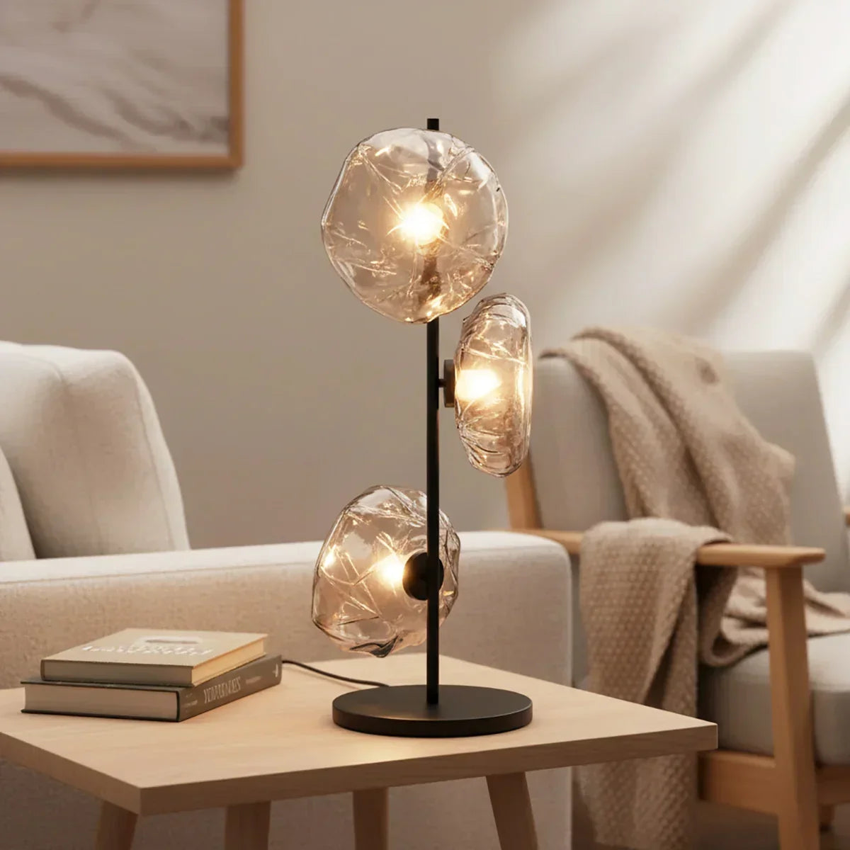 Glass Petals Table Lamp