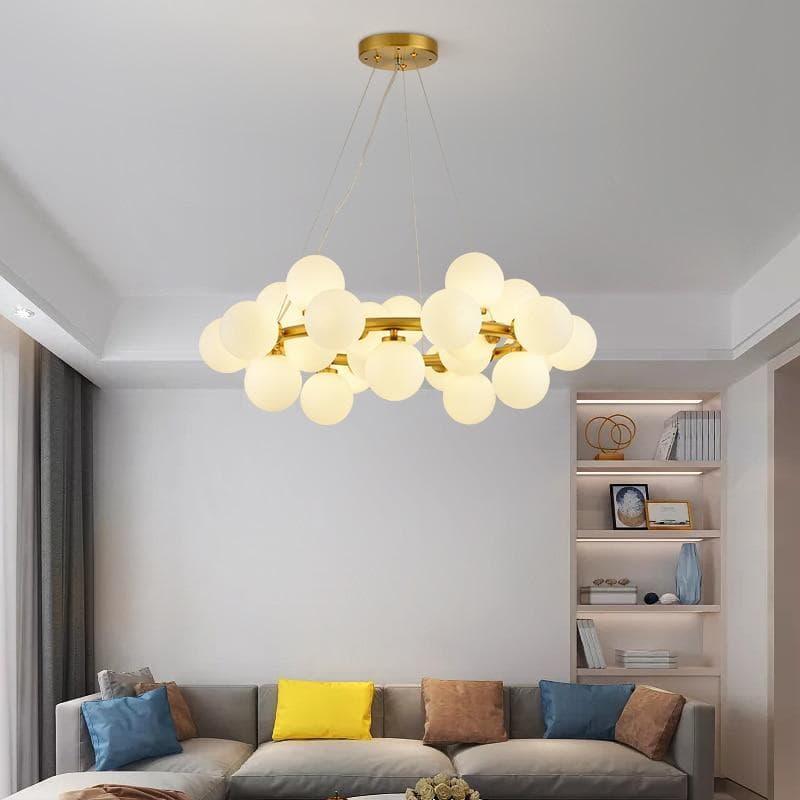 Glass Globe Chandelier