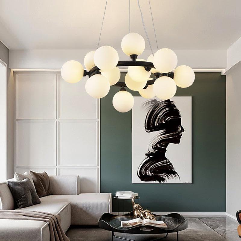Glass Globe Chandelier