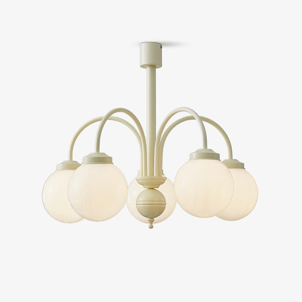 Velaora Chandelier Cream Glass Spheres