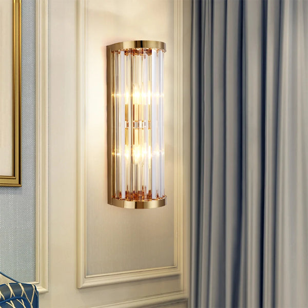 Golden Crystal Wall Lamp