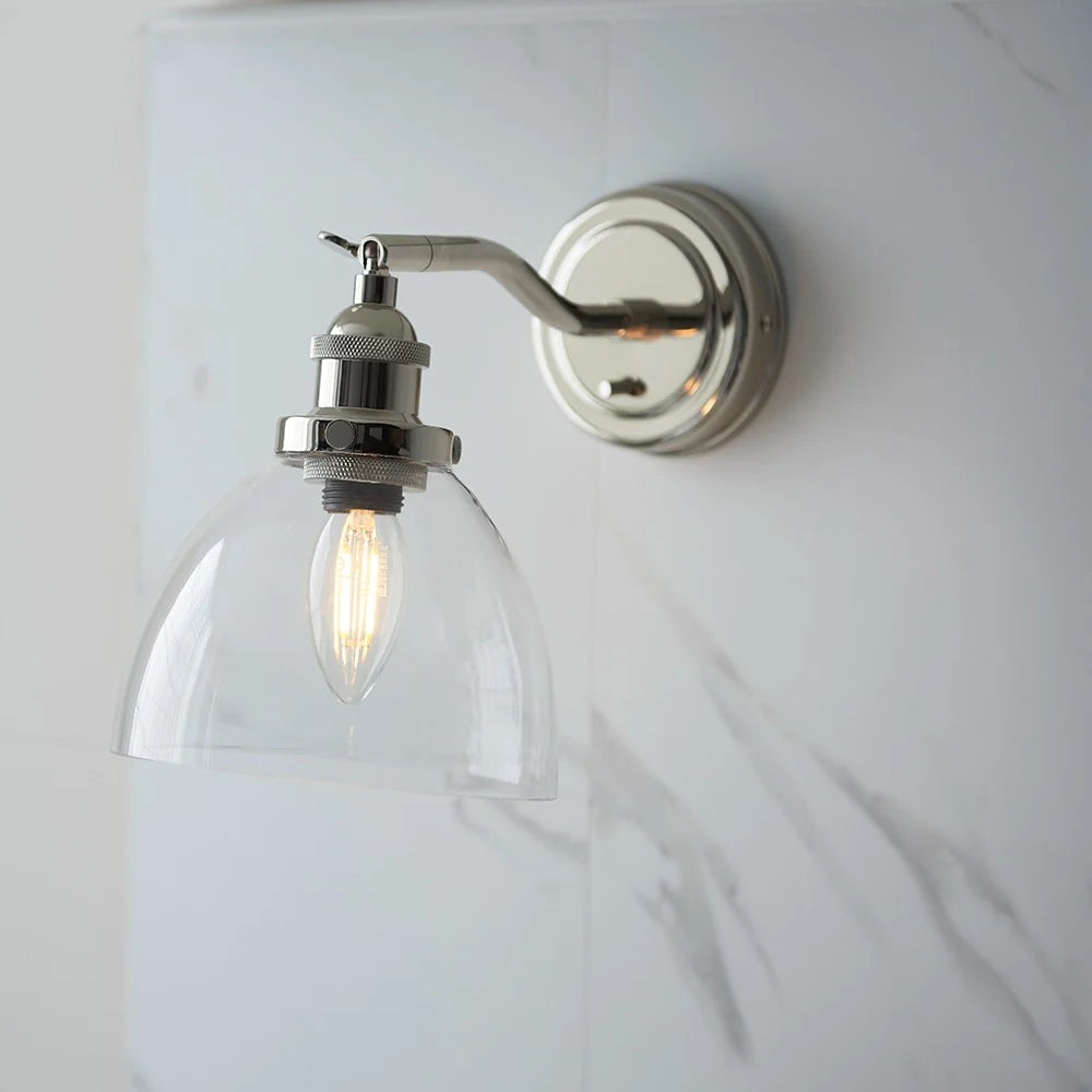 Griffin Industrial Adjustable Glass Wall Lamp