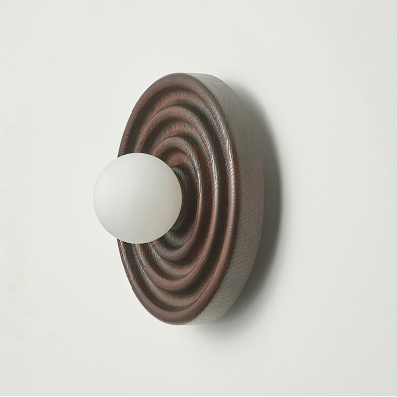 Ultalora Wood Glass Wall Lamp