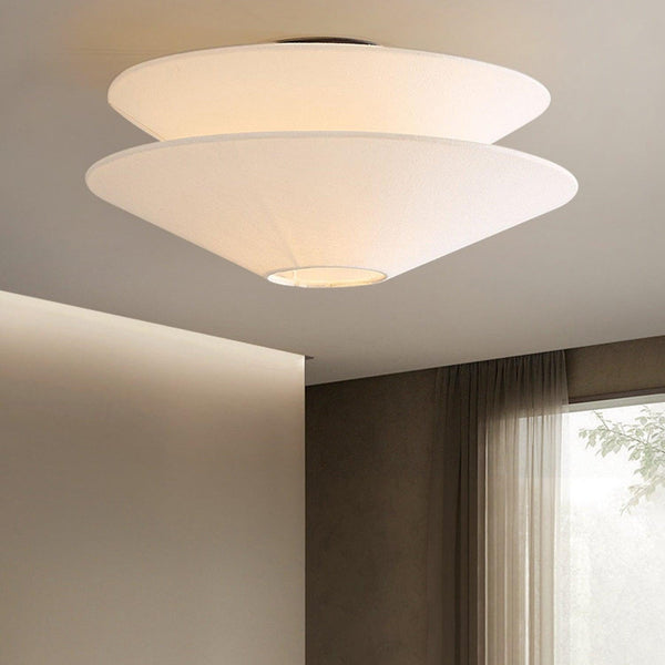Ealo Nordic Art Fabric Flushmount Ceiling Light
