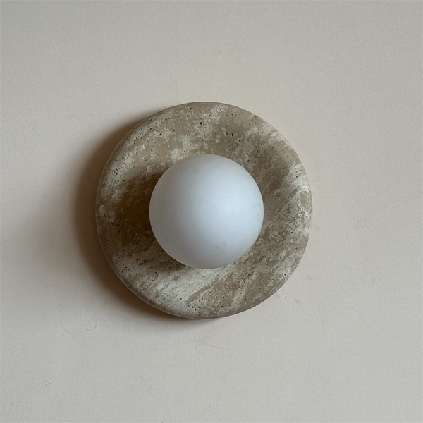 Orli Travertine Sconce Wall Lamp