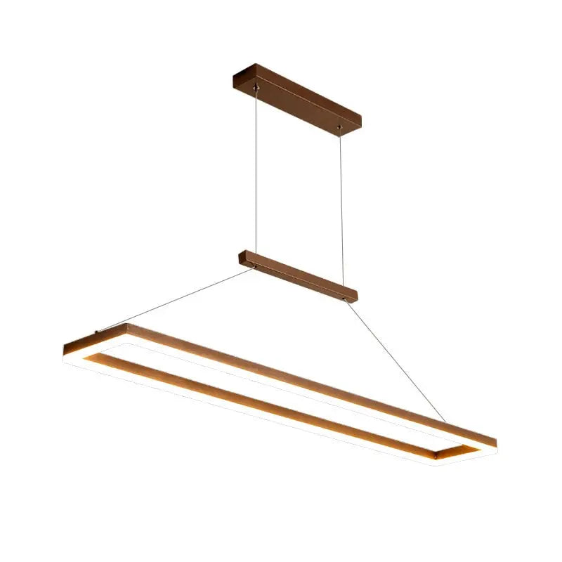 Line Rectangular Pendant Ceiling Lights for Dining Room