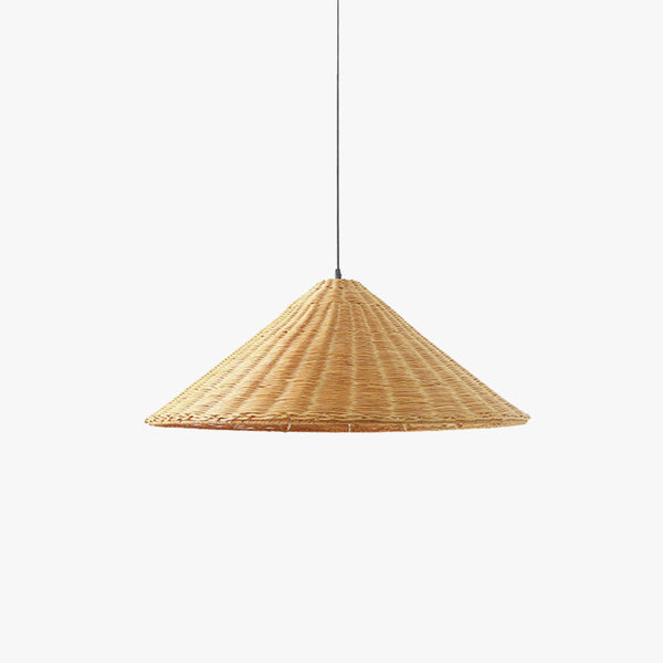 Muto Vintage Handmade LED Rattan Pendant Light Living Room