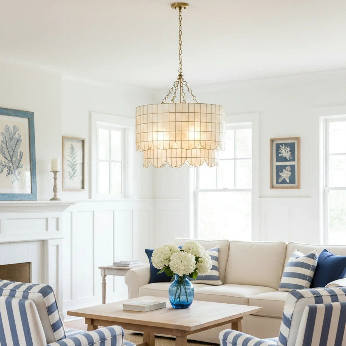 Hailee Capiz Chandelier