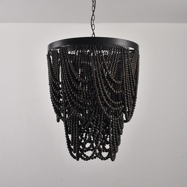 Ordore Postmodern Luxury Wooden Chandelier