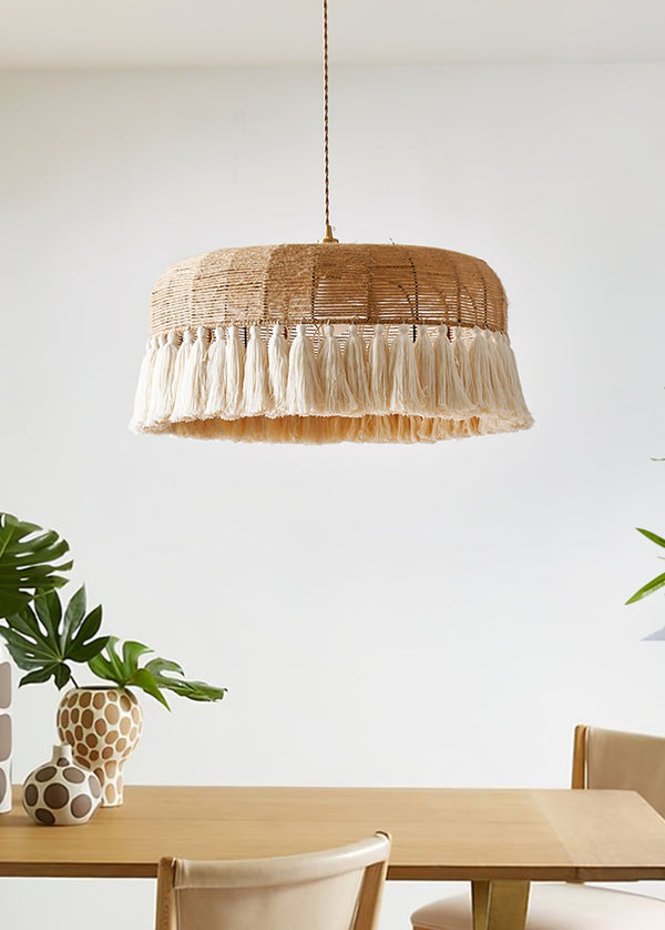 Handwoven Jute Pendant Light