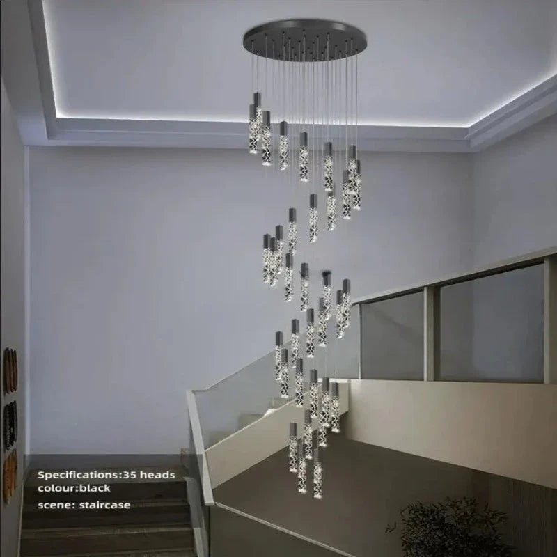 Hanging Light Fixture For Stairwell, Staircase, Hallway
