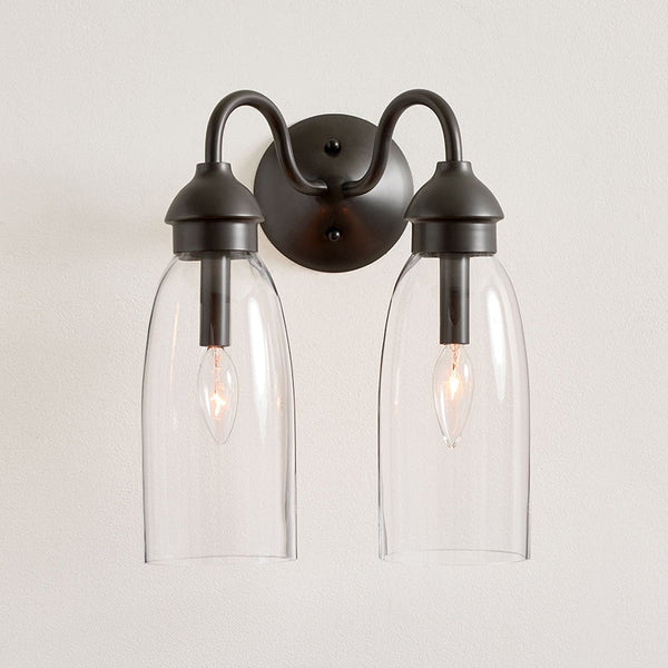 Nydoreth Copper Glass Wall Lamp